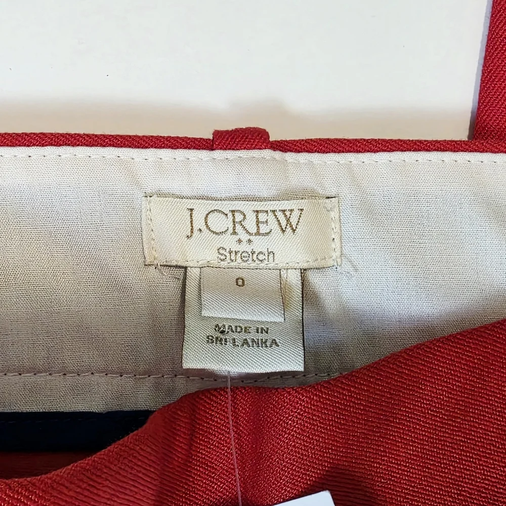 J.Crew City Fit Winnie Pant Red - Picture 5 of 11